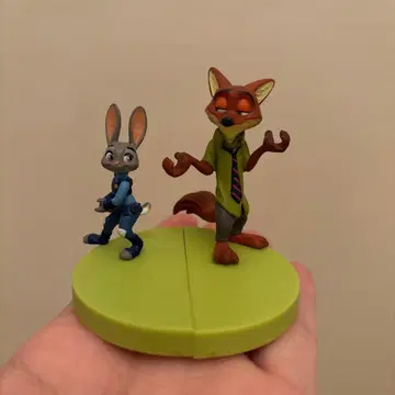 주토피아 닉 주디 피규어