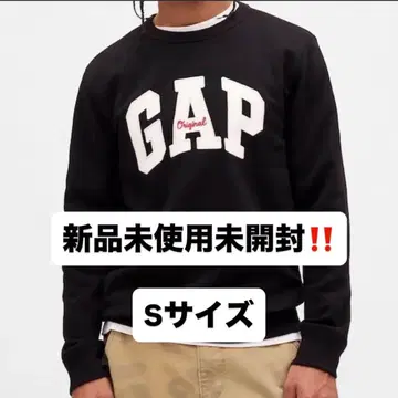 GAP 로고 맨투맨 오리지널 블랙 S 30주년 로고 미사용 미개봉 새상품