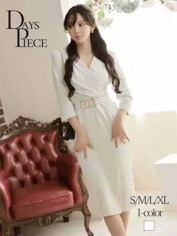 택 포함 미사용 새상품 카슈쿨 랩 디자인 벨트 포함 원피스