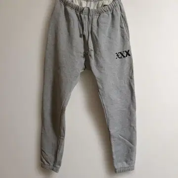 GOD SELECTION XXX 그레이 조거 팬츠 로고