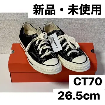 [ CONVERSE ] CT70 로우컷 블랙 26.5cm 블랙