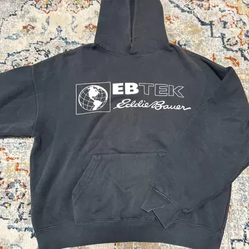 EBTEK 후드티 블랙 Eddie Bauer 90s