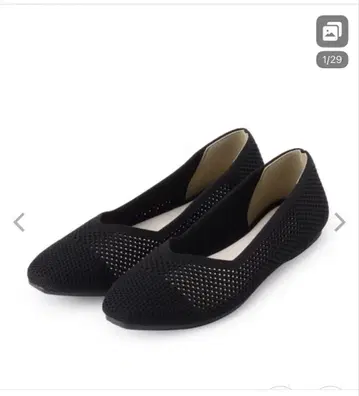 새상품 grove 인체공학 워셔블 니트 펌프스 블랙 M 사이즈