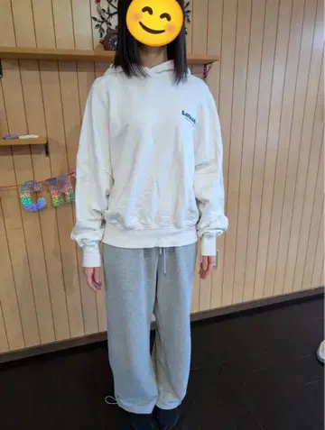 빈티지 Latrobe 화이트 후드 부착 후드티 L 사이즈