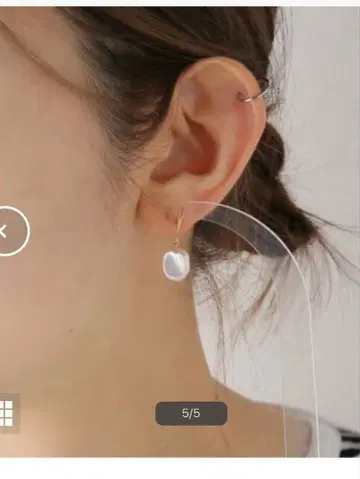 IENA MARIHA Moon Secrets 훅 이어링