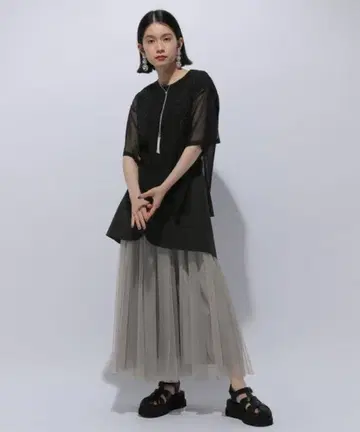 튤 도킹 스커트