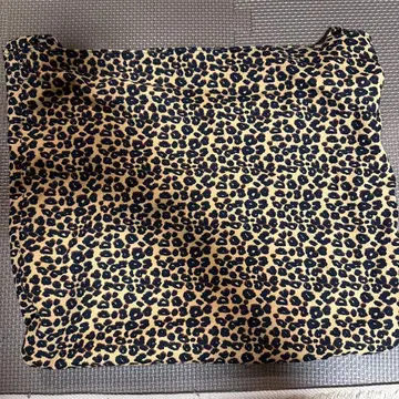 레오파드 무늬 토트백 베이지와 블랙