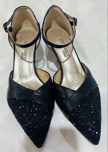 elegance 엘레강스 히미코 글리터 스틸레토 하이힐