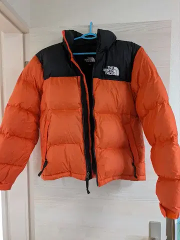 THE NORTH FACE 다운 자켓 S/90 오렌지/블랙