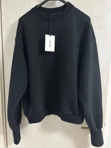 25AW PWA CURLY SWEAT CREW black 블랙 맨투맨