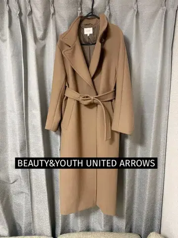 유나이티드 애로우즈 베이지 롱 코트 오버 사이즈
