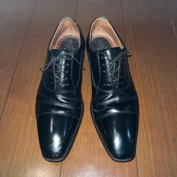 블랙 가죽 옥스퍼드 드레스 슈즈