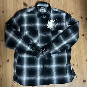 HOUSTON 옴브레 체크 비에라 셔츠 41252