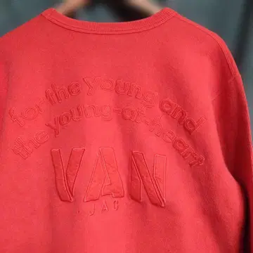당시 물건 80년대 VANJAC 밴쟈켓 아치 로고 맨투맨 트레이닝복 M