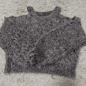 GYDA 후와후와 긴팔 니트 그레이 계열 사이즈 F