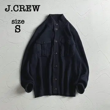 [새상품급] J.CREW 코튼 블루종 가디건 네이비 S