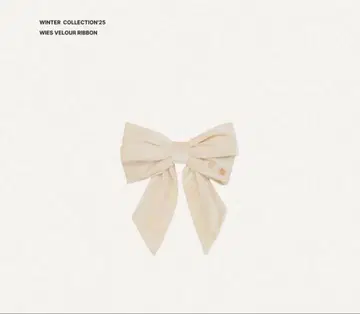 THETOE 벨로아 리본 White