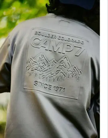 CAMP7 백 엠보싱 긴팔 T셔츠 S