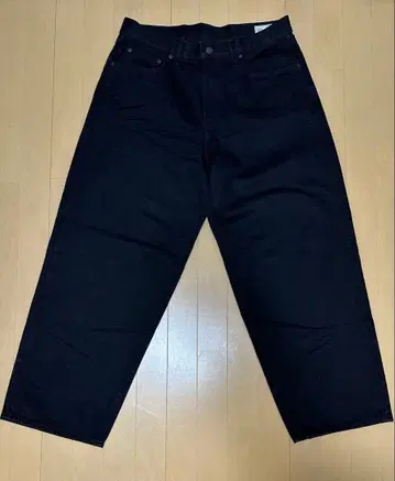 GAP 슈퍼 배기 데님 블랙 33W/32L