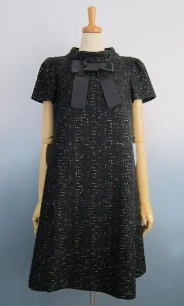 M'S 그레이시 리본 포함 트위드 원피스