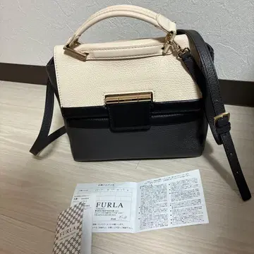 FURLA 숄더백 화이트/블랙