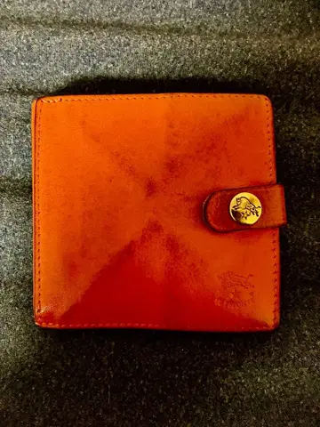 일비종떼 오렌지 접이식 지갑