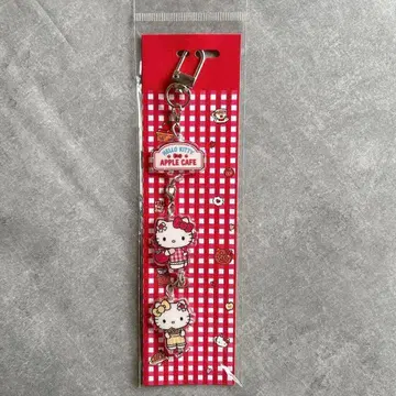 한국 키티 헬로키티 애플 카페 아크릴 키링 미개봉 새상품