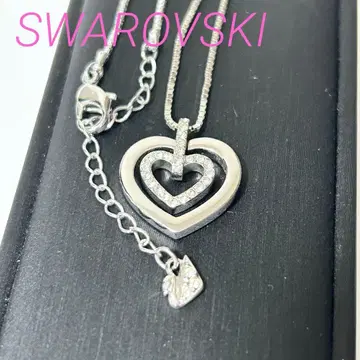 새상품급 SWAROVSKI 스와로브스키 큐빅 하트 목걸이