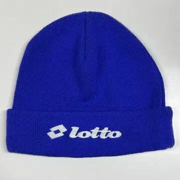 lotto 롤 니트 캡 자수 로고 원 포인트 리브 니트 모자 로트