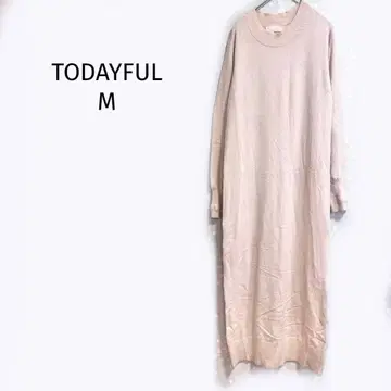 투데이풀 니트 원피스 롱 기장 베이지 심플 성인 여성