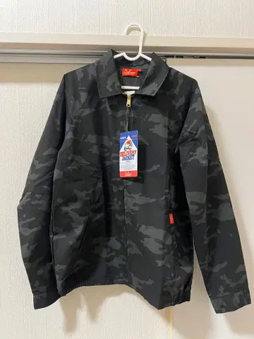 COOKMAN 딜리버리 자켓 블랙 카모 M 사이즈