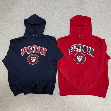 펜실베니아 대학 후드티 네이비 레드 세트