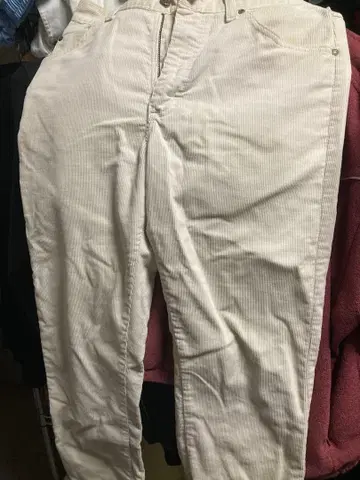 리 코듀로이 팬츠 화이트