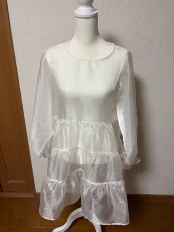 WC / 시어 티어드 원피스