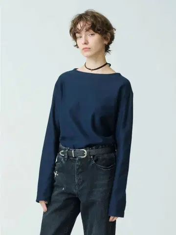 AURALEE RonHerman 보트넥 스웨트 셔츠