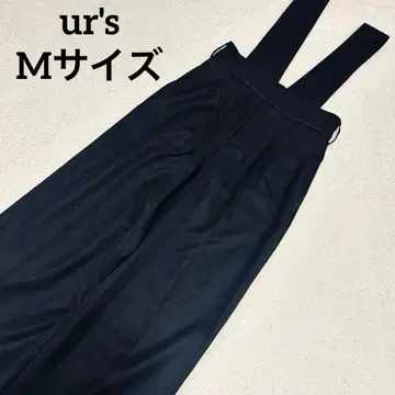 ur's 유어스 더블 턱 와이드 살로펫 블랙