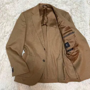 휴고보스 캐시미어 100% 테일러드 자켓 카멜 콜롬보사