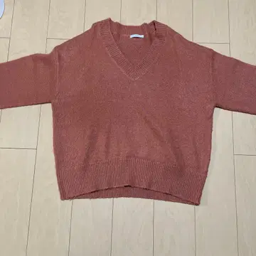 Thevon 브라운 V넥 스웨터 F 사이즈 롱티 2종 세트