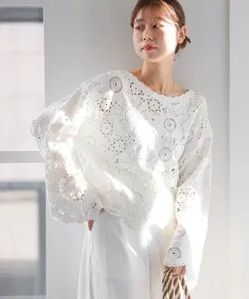 JOURNALSTANDARDrelume 자수 크로셰 풀오버