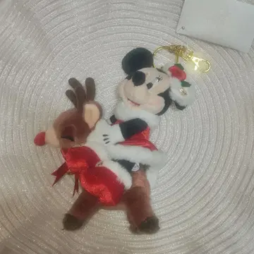 디즈니 스토어 크리스마스 미니 루돌프 봉제 인형 키링