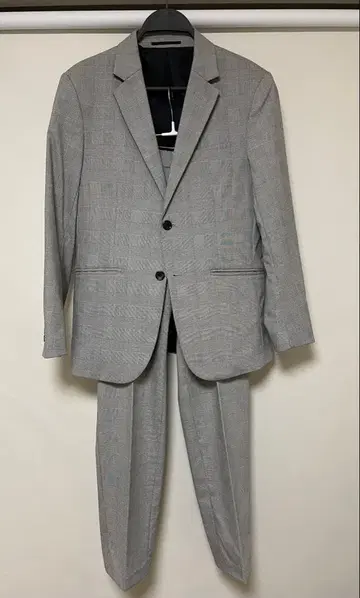 수트 셋업 GU 스키니 핏 글렌체크