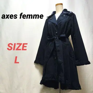 axes femme 엑시즈팜 트렌치코트 여성용 L 네이비