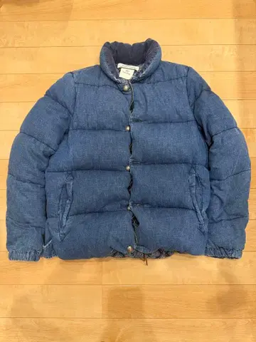 레미 리프 데님 다운 자켓
