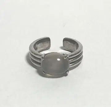 POMUM grey onyx croissant 반지 9호