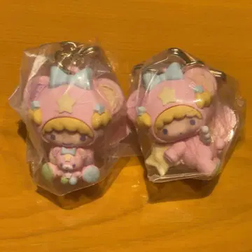 리틀트윈스타 별하늘의 엔젤 시크릿 키링 라라 2종류