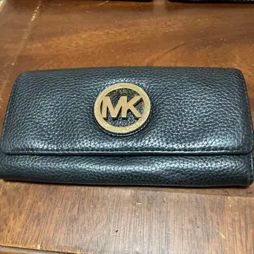 Michael Kors 블랙 가죽 장지갑