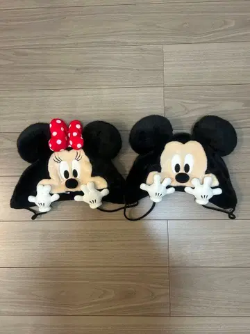 미키 미니 귀도리 모자 2세트