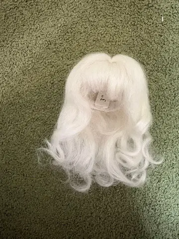 인형용 가발 (3~4 inch) 화이트