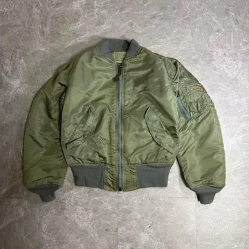 ALPHA USA 제조 MA-1 플라이트 자켓 짧은 기장 y2k