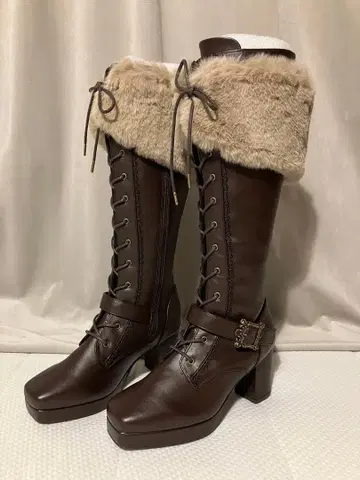 쿠라로리 쿠루미 시마무라 콜라보 노엘 드 메모와르 롱 부츠 L 사이즈